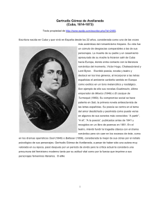 Gertrudis Gómez de Avellaneda (Cuba, 1814-1873)