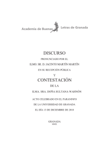 el acto celebrado en el paraninfo de la Universidad de Granada el