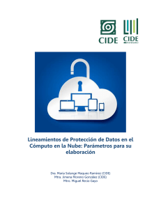 Lineamientos de Protección de Datos en el Cómputo en la Nube