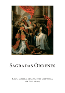 Sagradas Órdenes - Archidiócesis de Santiago de Compostela