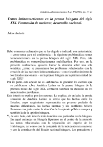 Temas latinoamericanos en la prensa húngara del siglo XIX