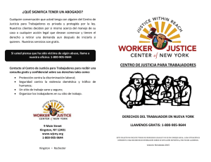 WJCNY Worker`s Rights Brochure 2016 (Spanish)