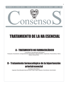 Tratamiento de la HA esencial - Sindicato Médico del Uruguay