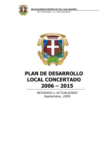 plan de desarrollo local concertado 2006 – 2015