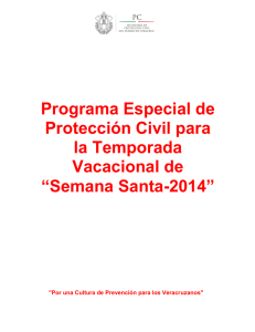 Programa Especial de Protección Civil para la Temporada