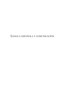 lengua española y comunicación