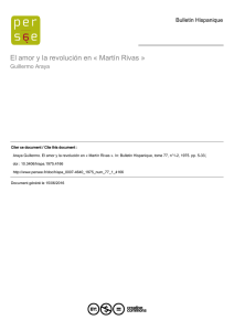 El amor y la revolución en « Martín Rivas »