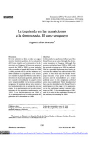La izquierda en las transiciones a la democracia. El caso uruguayo