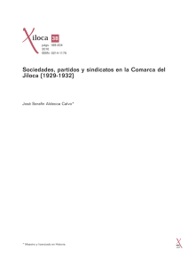 Sociedades, partidos y sindicatos en la Comarca