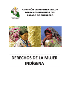 derechos de la mujer indígena - Comisión de los Derechos