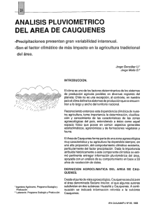 analisis pluviometrico del area de cauquenes