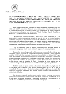 Ingenio Sociedad de Gestión S.L. - Audiencia de Cuentas de Canarias