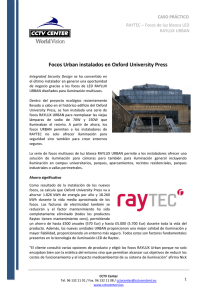 RAYTEC - Focos Raylux Urban instalados en Oxford University Press