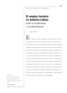 Revista de la CEPAL 84, El empleo terciario en América Latina