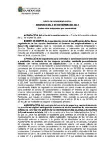 Acuerdos - Ayuntamiento de Santander