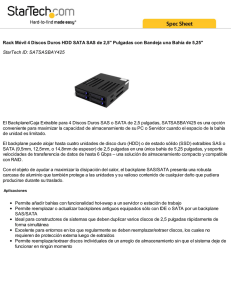 Rack Móvil 4 Discos Duros HDD SATA SAS de 2,5