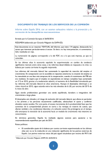 Resumen de EAPN España sobre el Informe País de la Comisión
