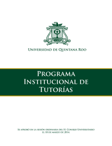 Programa Institucional de Tutorías