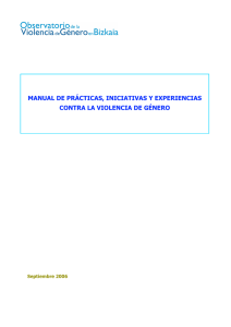 manual de prácticas, iniciativas y experiencias contra la violencia de