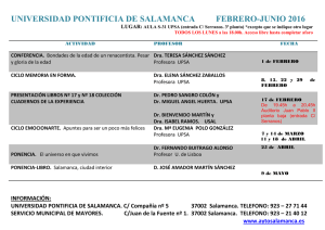 UNIVERSIDAD PONTIFICIA DE SALAMANCA FEBRERO