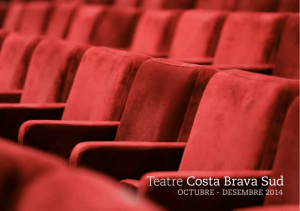 Programa Teatre Costa Brava Sud 4T