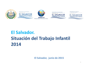 El Salvador. Situación del Trabajo Infantil 2014