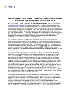 Infinera presenta Cloud Xpress 2 con Infinite Capacity Engine