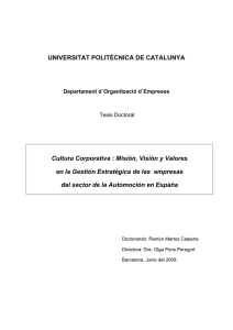 UNIVERSITAT POLITÈCNICA DE CATALUNYA Cultura