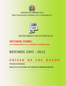 Informe: Los feminicidios en la República Dominicana 2005