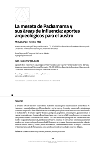 La meseta de Pachamama y sus áreas de influencia: aportes