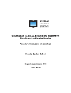 Programa 2015 - De Gori - Universidad Nacional de San Martín