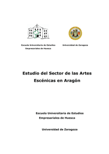 Estudio Sector Artes Escénicas en Aragón