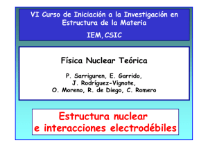 Estructura nuclear e interacciones electrodébiles