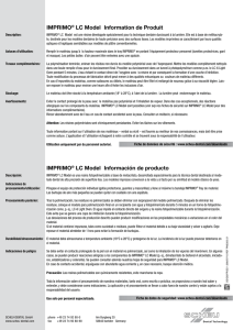 IMPRIMO® LC Model Information de Produit - Scheu