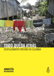 desplazamiento interno en Colombia