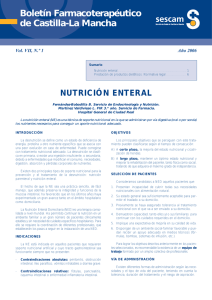 Nutrición Enteral - Servicio de Salud de Castilla