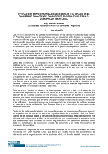 interacción entre organizaciones sociales y el