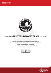 tesis pucp - Pontificia Universidad Católica del Perú