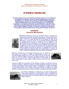 El PUEBLO TEHUELCHE - Museo de la Patagonia