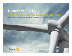 Resultados anuales 2012