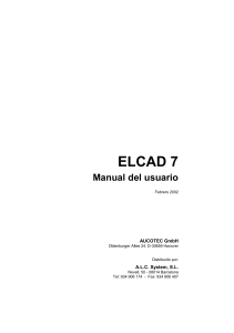 ELCAD 7. Manual del usuario. AUCOTEC GmbH Oldenburger Allee 24, D-30659 Hanover