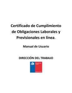 Certificado de Cumplimiento de Obligaciones Laborales y Previsionales