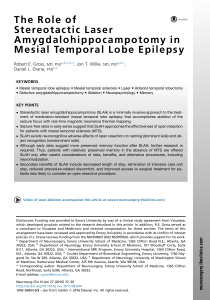 The-Role-of-Stereotactic-Laser-Amygdalohippocampotomy-in-Mesial-Temporal-Lobe-Epilepsy 2016 Neurosurgery-Clinics-of-North-America