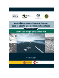 Manual Centroamericano de Normas para el DISEÑO GEOMÉTRICO, 2011