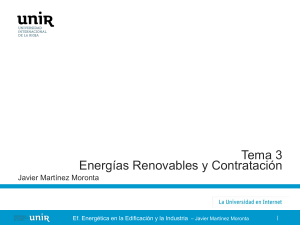 Tema 3 Energías Renovables y Contratación