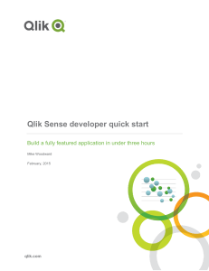 Qlik Sense developer quick start