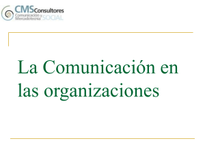 Comunicacion en las organizaciones