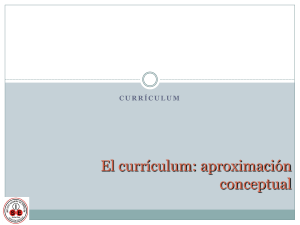 Currículum, aproximación conceptual