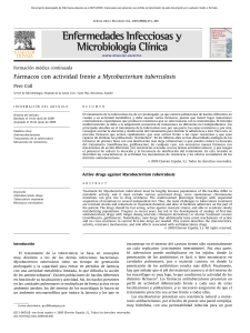 farmacos con actividad frente a mycobacterium tuberculosis. 2009