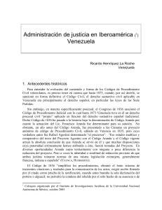 Administracion de justicia en Iberoamerica. - autor: Ricardo Henríquez La Roche